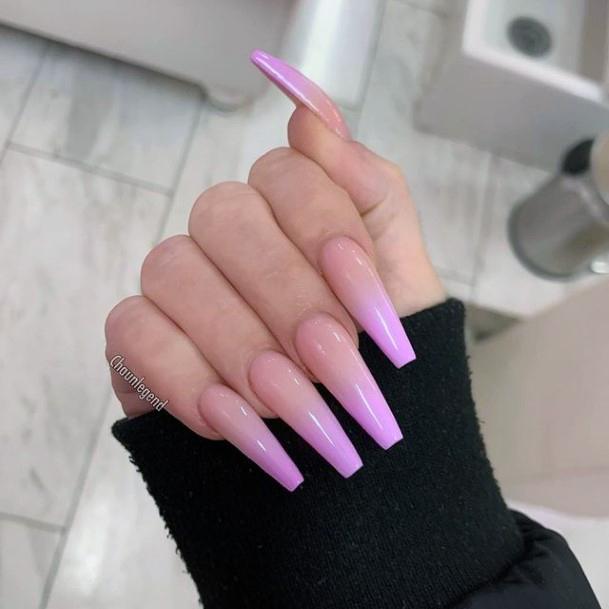 Long Pink Nail Design Inspiration For Women