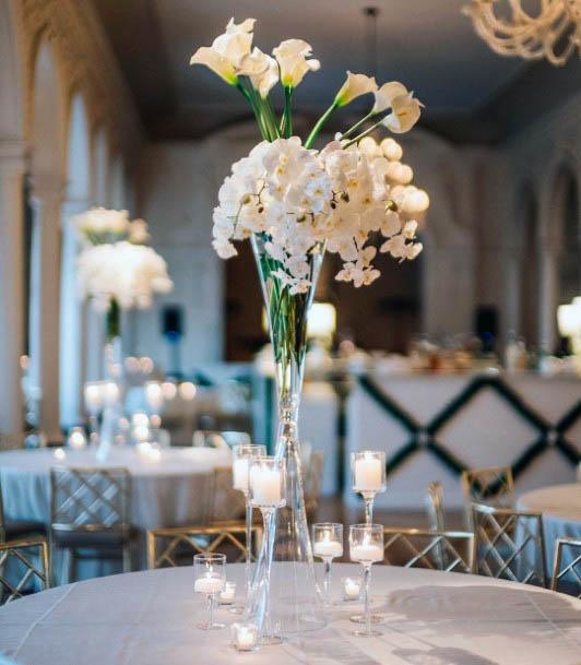 Long Stemmed White Wedding Flowers