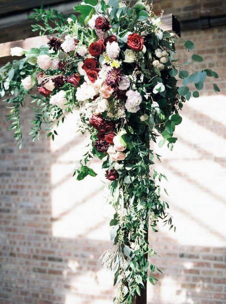 Long Stemmed Winter Wedding Flowers