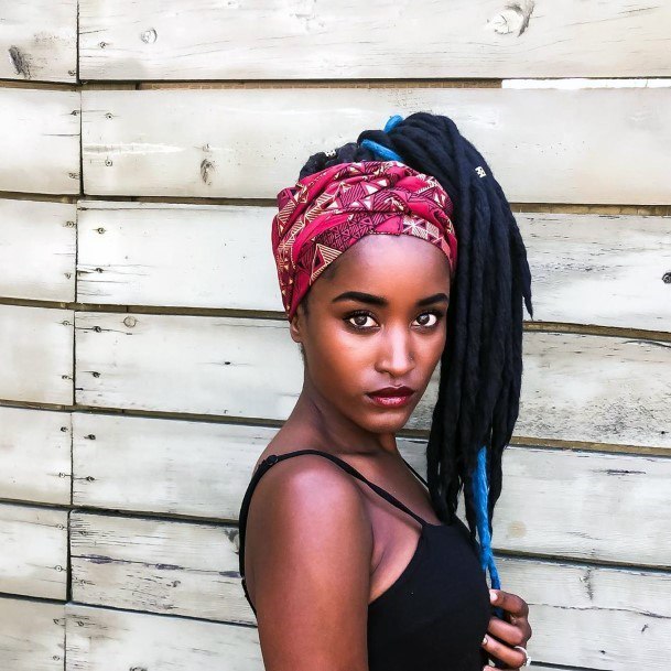 Long Updo Hairstyles For Black Women Headband