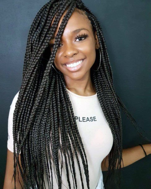 Long Weave Braided Hairstyles For Black Women