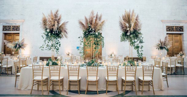 Long Wedding Table Boho Flowers