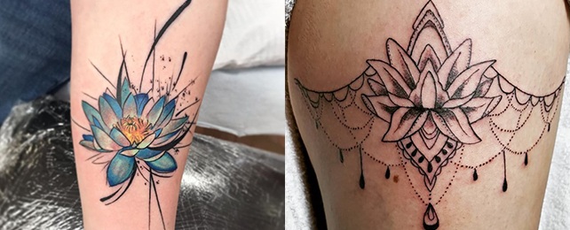 Top 100 Best Lotus Flower Tattoos For Women – Floral Design Ideas