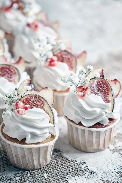 Lovely Bite Sized Wedding Fruit Cupcake Ideas