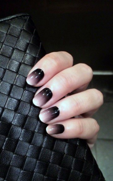 Lovely Black And White Fall Ombre Nail Cool Inspiration For Ladies