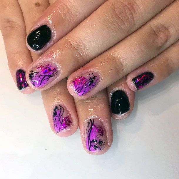 Lovely Black Purple Pink Exquisite Design Ideas For Ladies