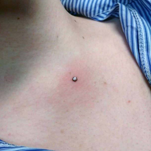 Lovely Body Dermal Piercing Inspiration For Women