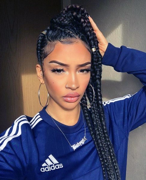 Lovely Braided Ponytail Hairstyles For Black Women