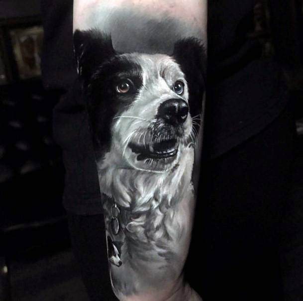 Lovely Dog Tattoo For Women