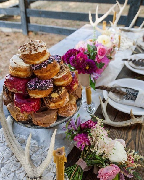 Lovely Donut Wedding Cake