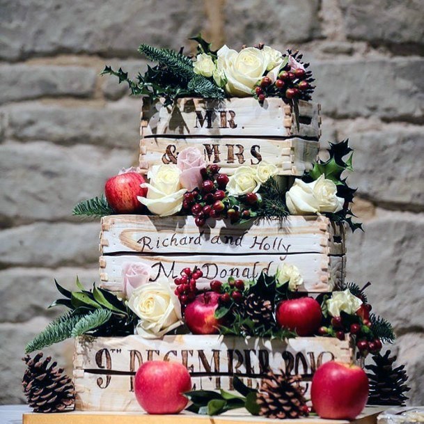 Lovely Groom Bride Christmas Wedding Sign Ideas