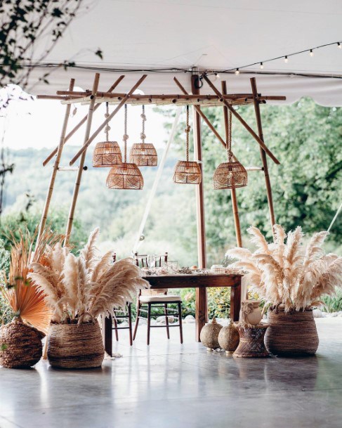 Lovely Hanging Lantern Weavings Wedding Decor