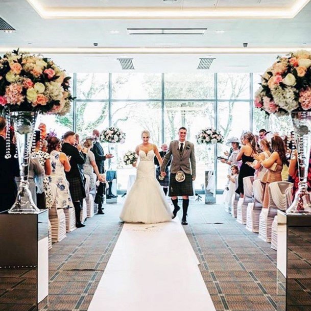 Lovely Large Colorful Flower Bouquet Aisle Entrance For Wedding Ideas