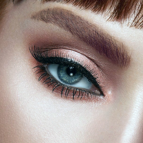 Lovely Metallic Copper Colored Eyeshadow Women