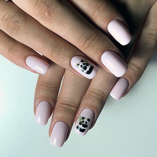 Lovely Nails With Panda Arts