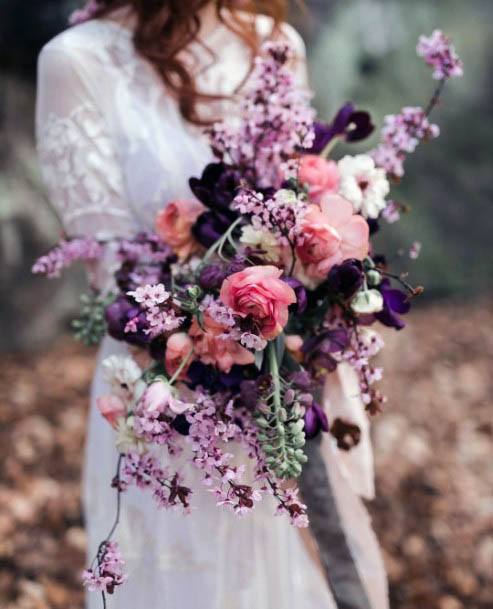 Lovely Pink Flower Wedding Bouquet