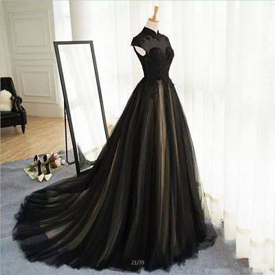 Lovely Sleek Black Halloween Wedding Dress Ideas For Bride To Be