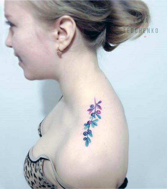 Lovely Tattoo Womens Shoulders