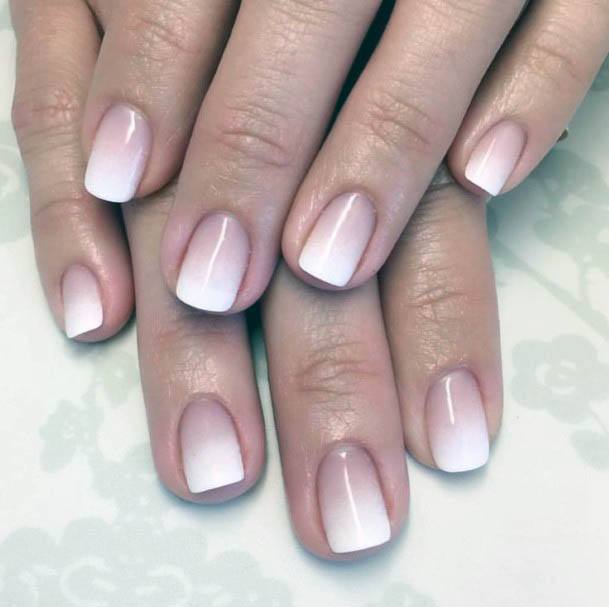 Top 50 Best White Ombre Nails for Women Simple Classy Designs