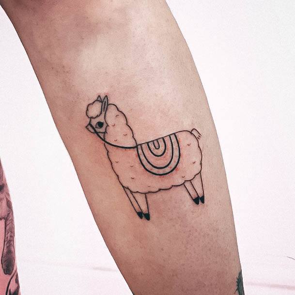 Luscious Designs Womens Alpaca Tattoo Ideas