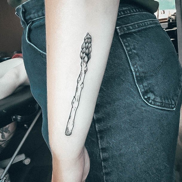 Luscious Designs Womens Asparagus Tattoo Ideas