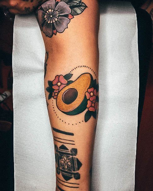 Luscious Designs Womens Avocado Tattoo Ideas