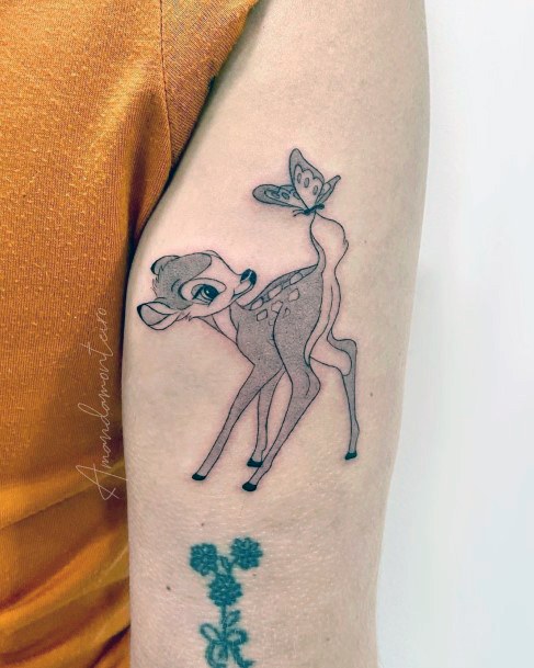 Luscious Designs Womens Bambi Tattoo Ideas