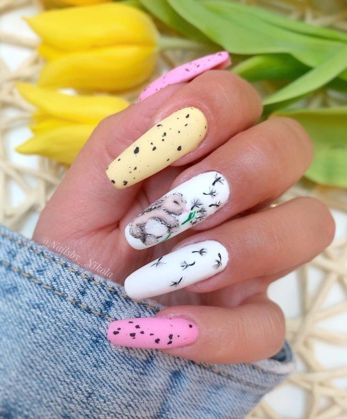 Luscious Designs Womens Bunny Nail Ideas