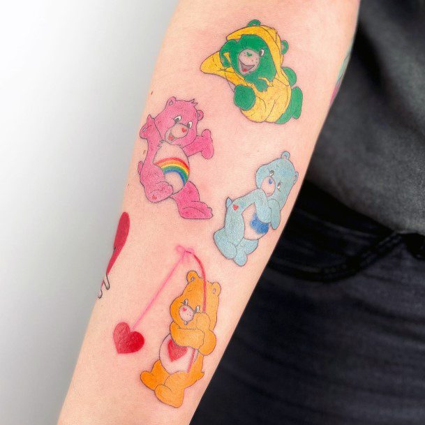 Luscious Designs Womens Carebears Tattoo Ideas