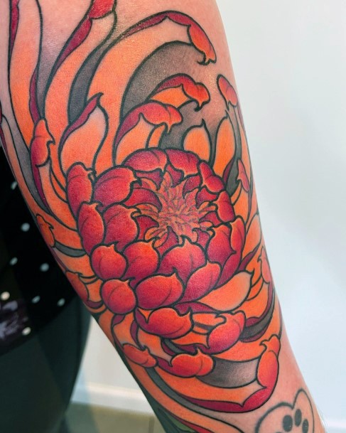 Luscious Designs Womens Chrysanthemum Tattoo Ideas