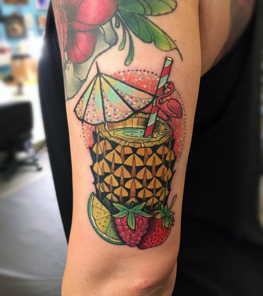 Luscious Designs Womens Cocktail Tattoo Ideas