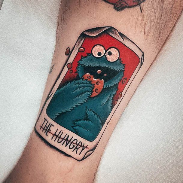 Luscious Designs Womens Cookie Monster Tattoo Ideas