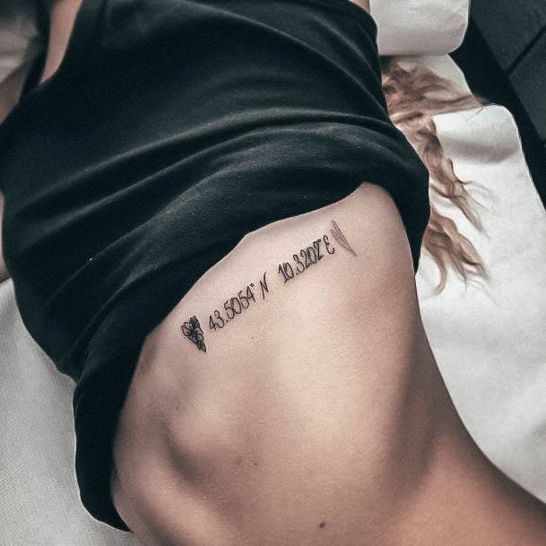 Luscious Designs Womens Coordinates Tattoo Ideas