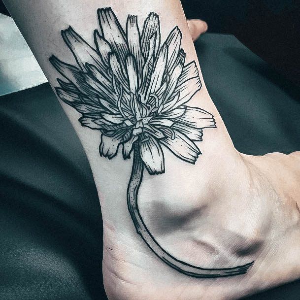 Luscious Designs Womens Dandelion Tattoo Ideas