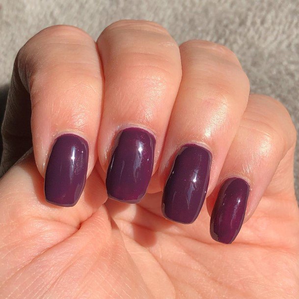 Luscious Designs Womens Deep Purple Nail Ideas