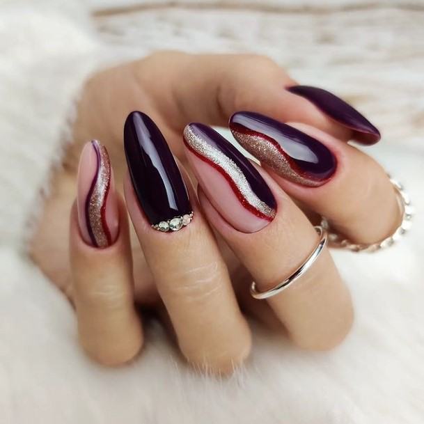 Luscious Designs Womens Deep Red Nail Ideas