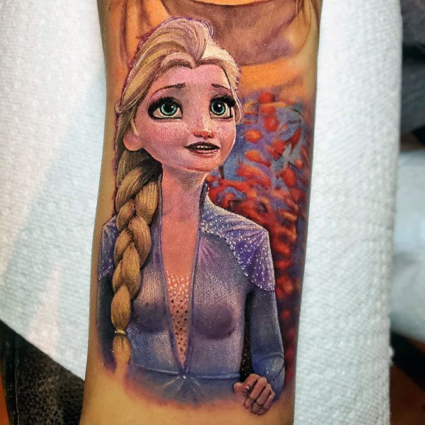 Luscious Designs Womens Elsa Tattoo Ideas