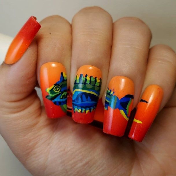 Luscious Designs Womens Fish Nail Ideas