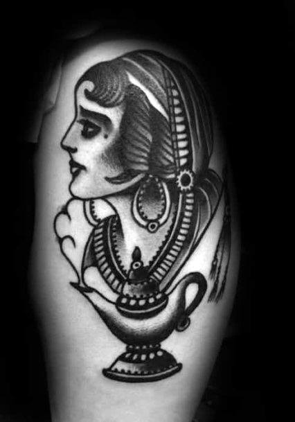 Luscious Designs Womens Genie Lamp Tattoo Ideas