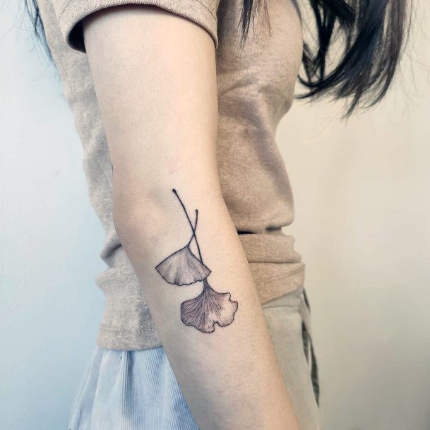 Luscious Designs Womens Ginkgo Tattoo Ideas