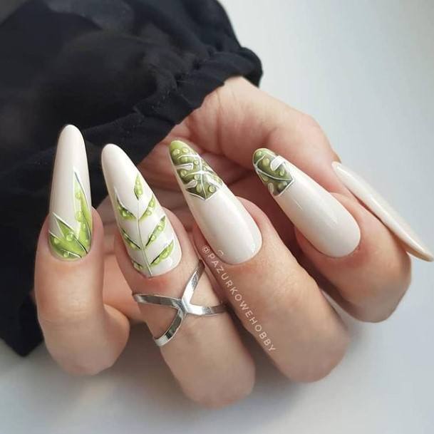 Luscious Designs Womens Green Nail Ideas