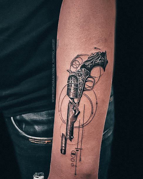 Luscious Designs Womens Gun Tattoo Ideas