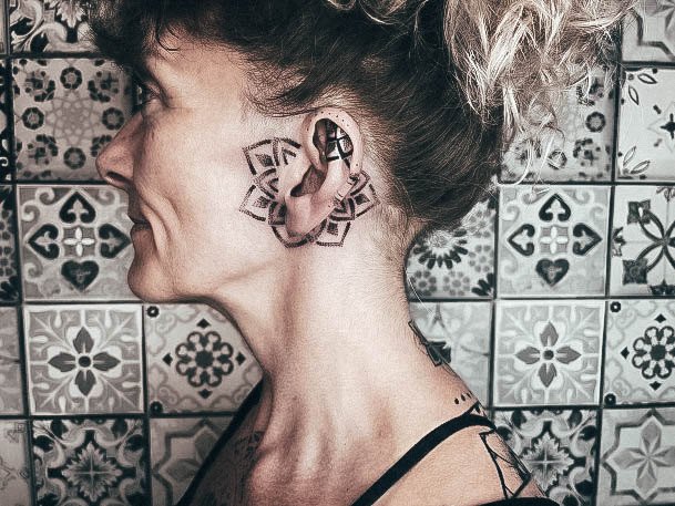 Luscious Designs Womens Head Tattoo Ideas