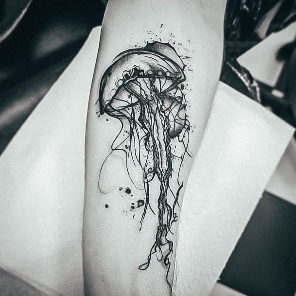 Luscious Designs Womens Jellyfish Tattoo Ideas