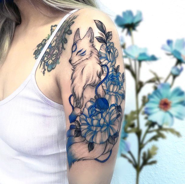 Luscious Designs Womens Kitsune Tattoo Ideas