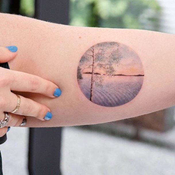 Luscious Designs Womens Landscape Tattoo Ideas