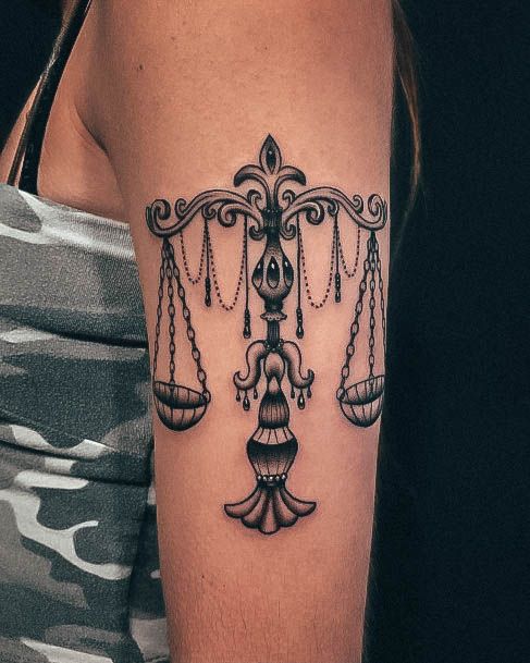 Luscious Designs Womens Libra Tattoo Ideas