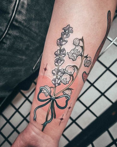 Luscious Designs Womens Lily Of The Valley Tattoo Ideas