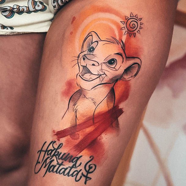 Luscious Designs Womens Lion King Tattoo Ideas
