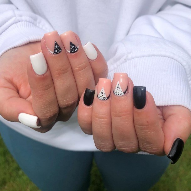 Luscious Designs Womens Monochrome Nail Ideas